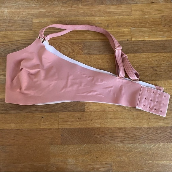 Knix Rose Gold Pink Evolution Wireless Unpadded Bra Size 2 - Picture 3 of 9